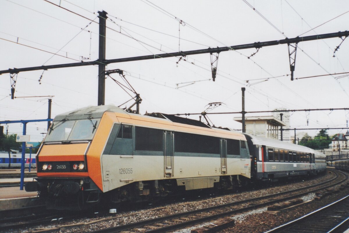 SNCF 26055 stands at Dijon-Ville on a grey 18 May 2006.