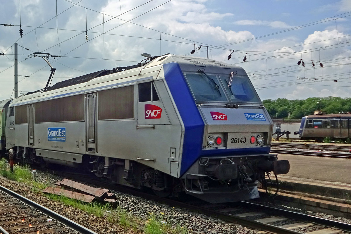 SNCF 26143 stands in Strasbourg Centrale on 30 May 2019.