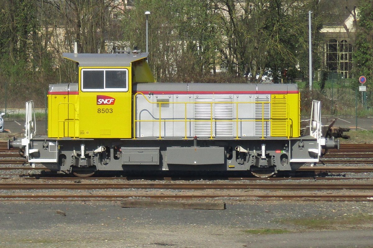SNCF Infra 8503 stands at Thionville on 8 June 2015.