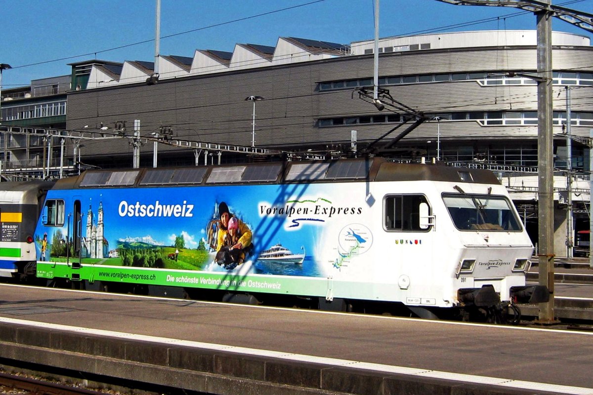 SOB 456 091 stands in Luzern on 5 June 2015.