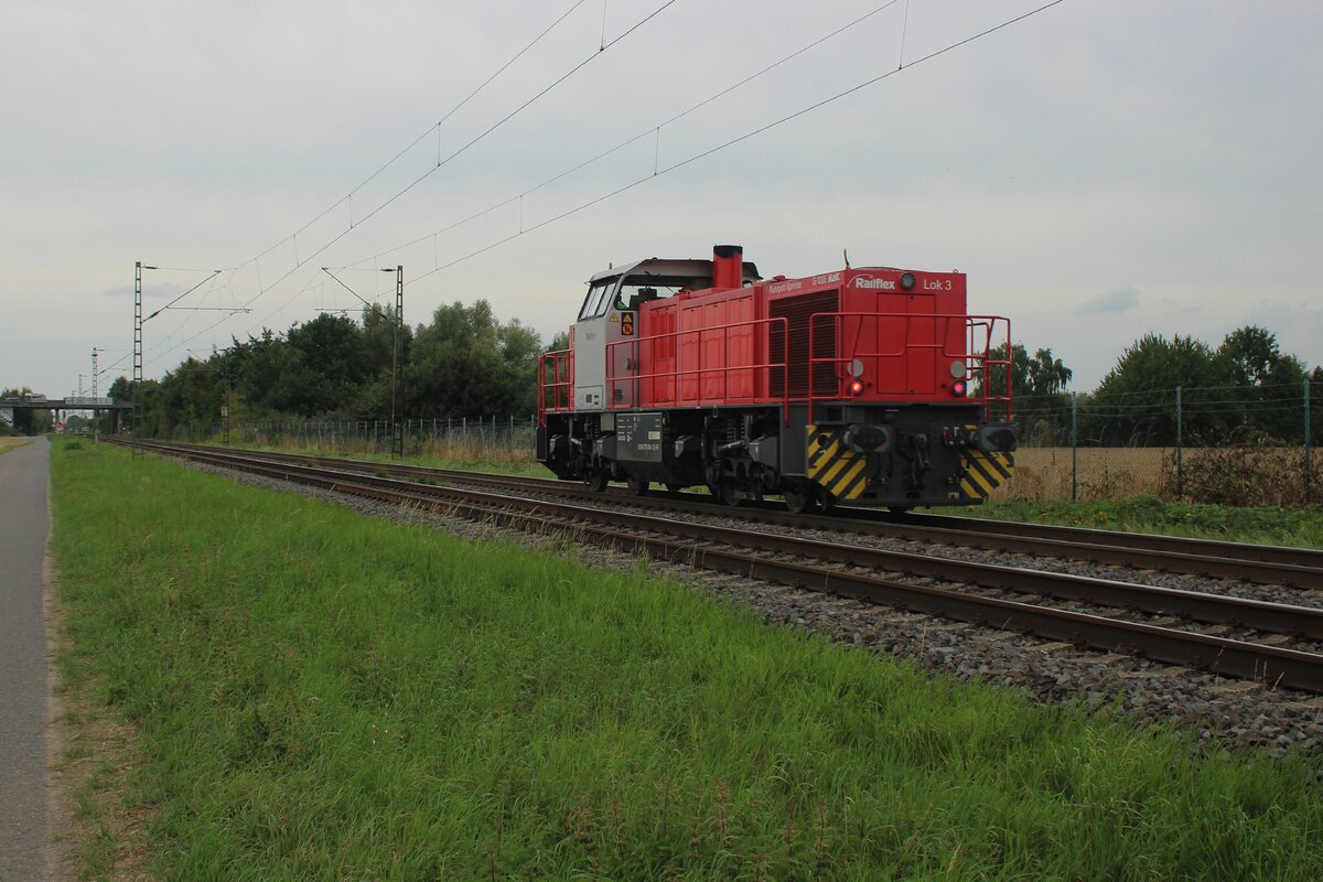 Solo ride for Railflex Lok-3 through Kaarst-Broicherseite on 8 August 2025.