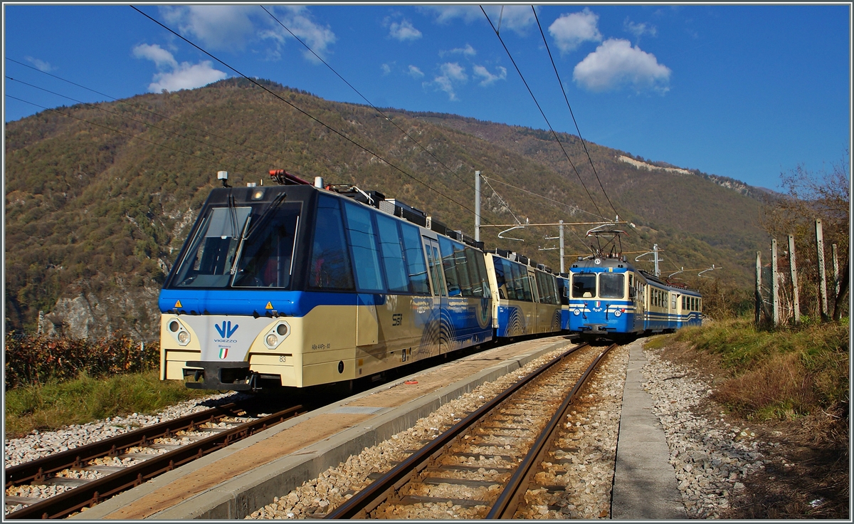 SSIF Treno Panoramico and ABe 8/8 in Verigo.
31.10.2014