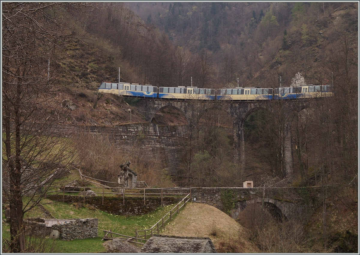 SSIF  Treno Panoramico between Trontano and Verigo. 
03.04.2014