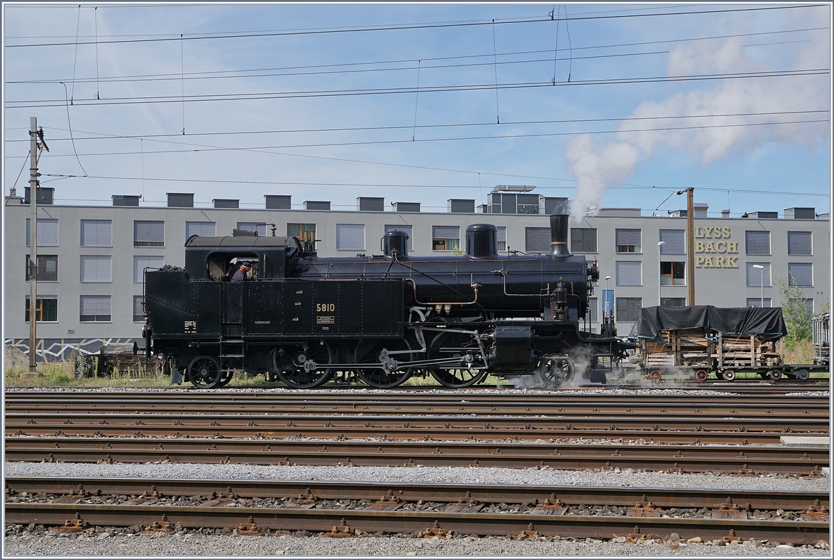 Steamer Day 2018 Lass: The Ed 3/5 (DBB / Dampfbahn Bern) in Lyss.
11.08.2018