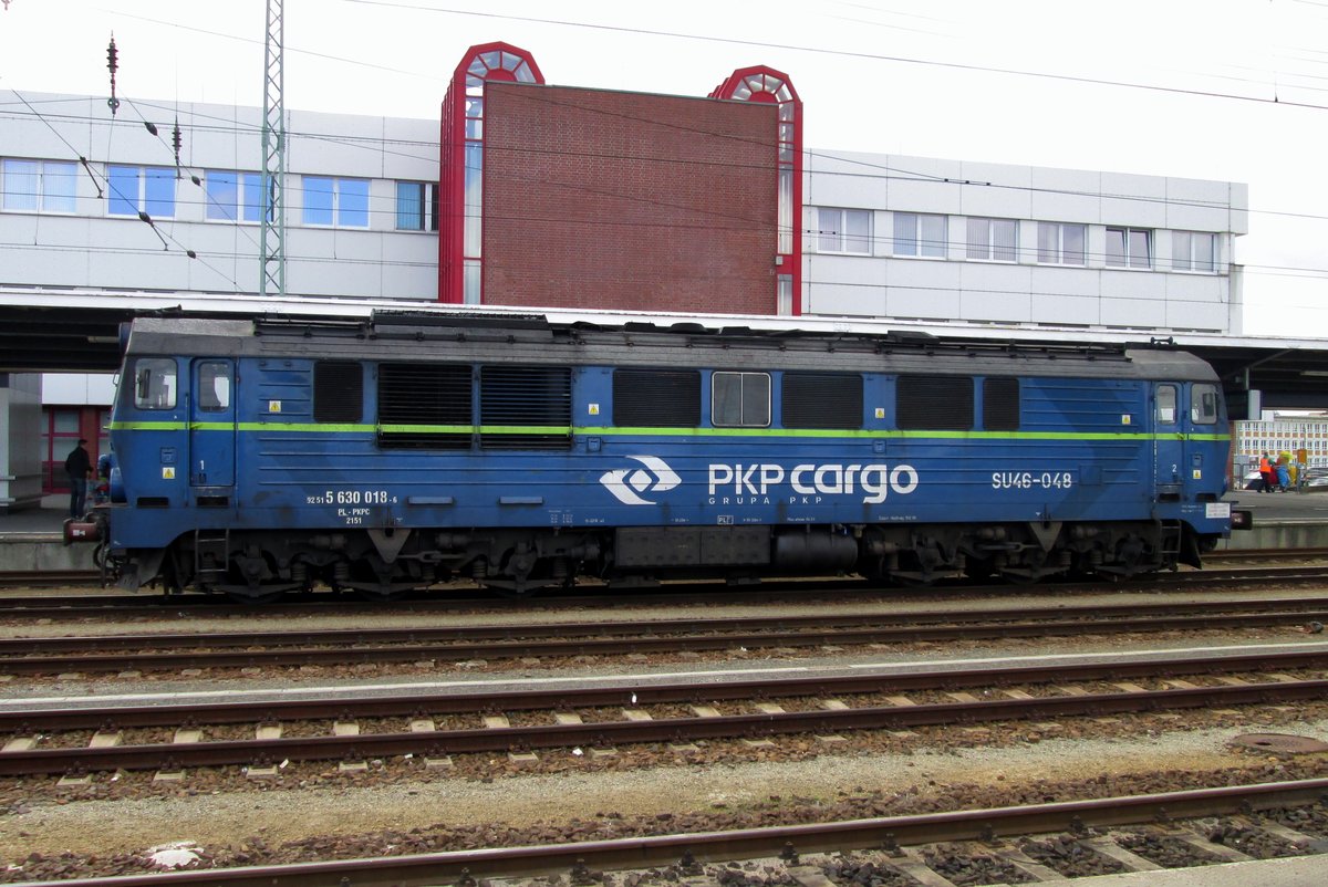 SU46-048 stands at Cottbus on 23 September 2014.