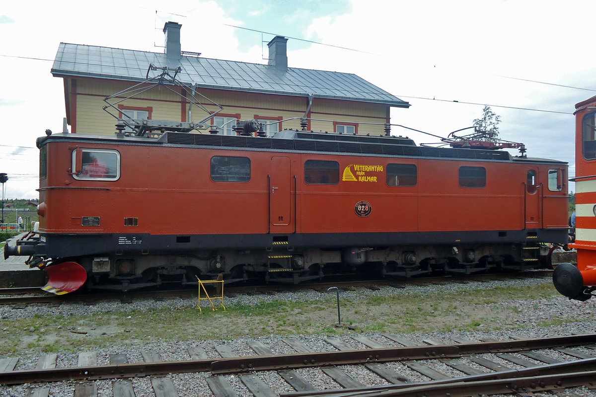 Swedisch oldie from Kalmar MA 828 stands on 12 September 2015 in the railway museum at Gävle.