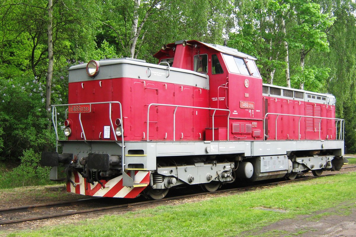 T466-0286 stands on 13 May 2012 in the railway museum of Luzna u Rakovnika.