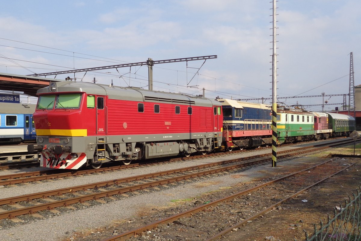 T478-2069 stands in Kolín on 15 September 2018.