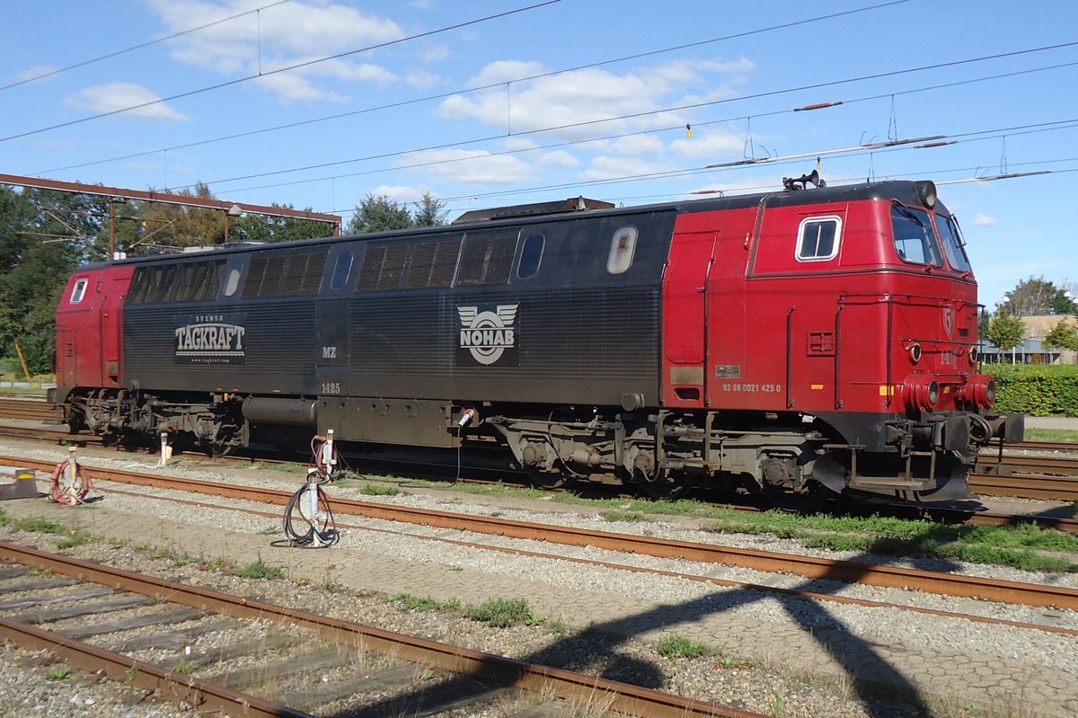TagKraft MZ 1425 idles at Padborg on 9 September 2015, during the great 'refugee-crisis' that almost brought the entire railway commection Budapest--Wien--Frankfurt (Main)--Hamburg--Kobnhavn to a standstill.