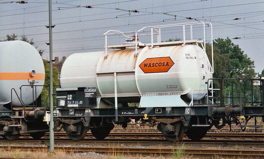 Tank wagon DB Wascosa in Hameln (D), August 2002 [wagon citerne, carro cisterna]