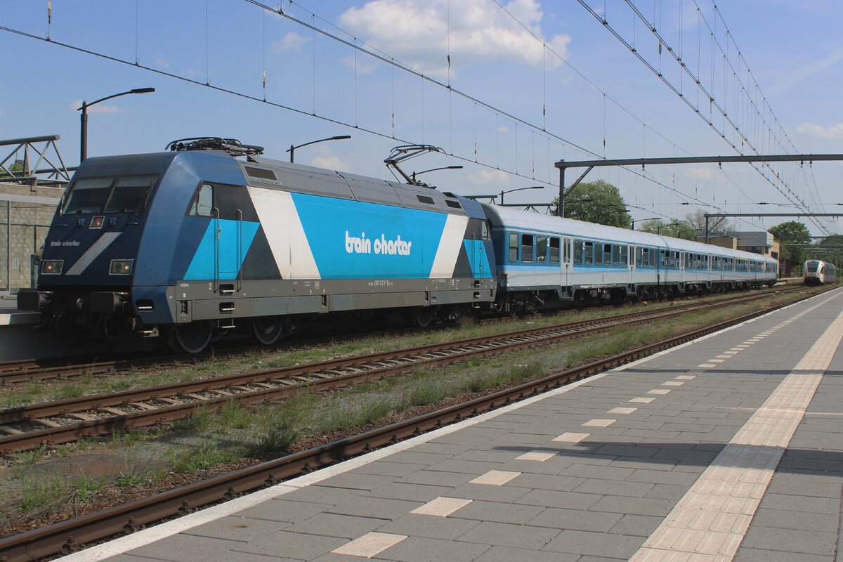 TCS 103004 calls at Venlo on 2 May 2025 with a replacement set for EuroBahn.
