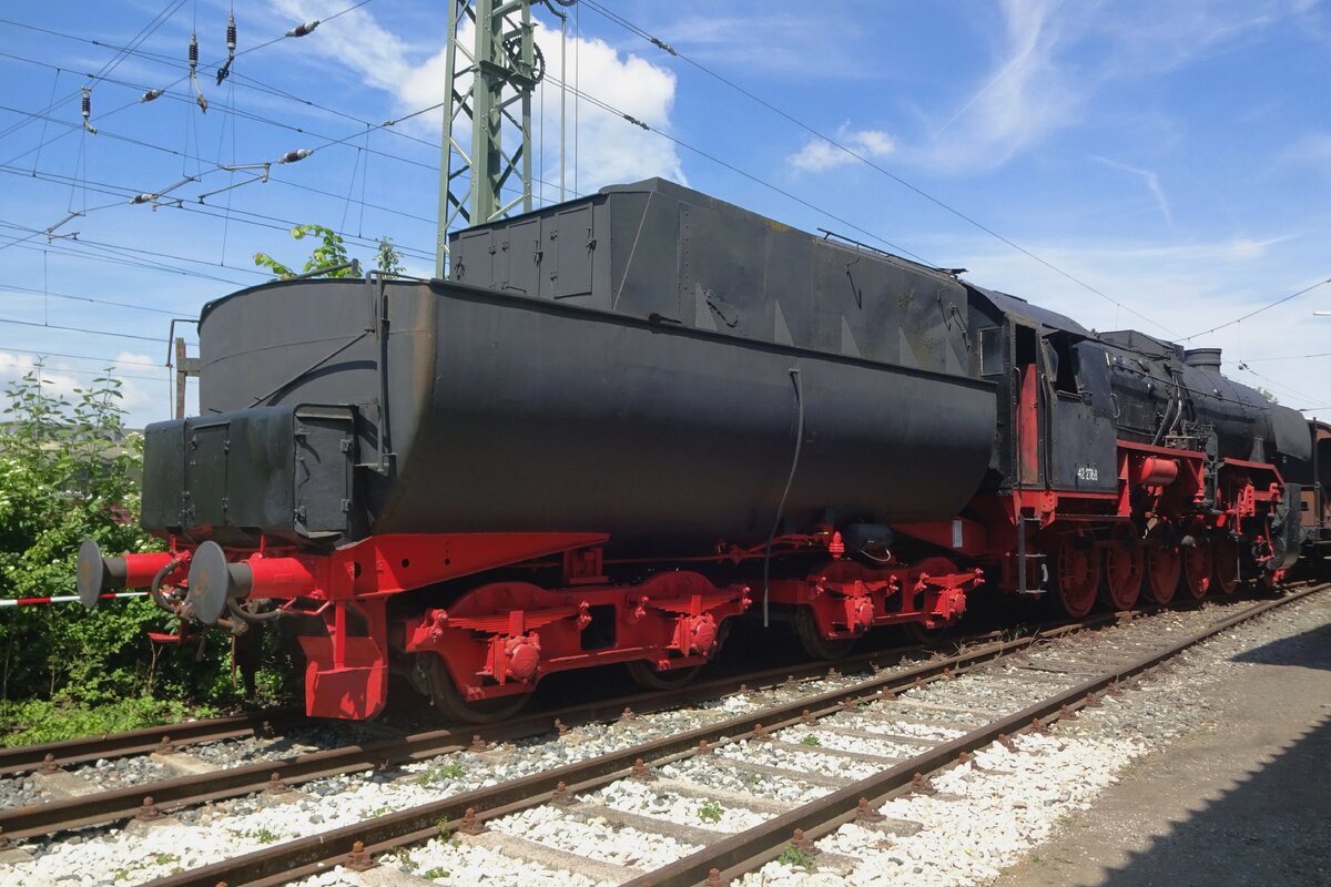 Tender shot on 42 2768 at the BEM in Nördlingen on 1 June 2019.