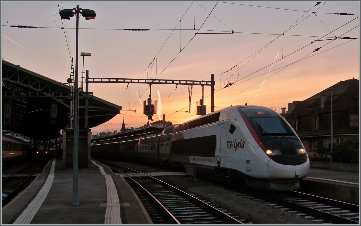 TGV Lyria 4418 in Lausanne.
03.12.2013