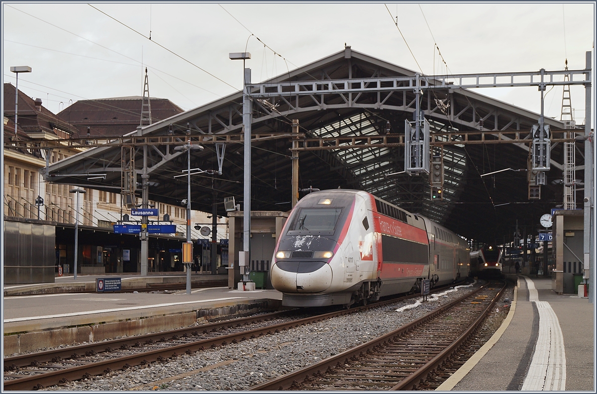 TGV Lyria 4717 to Paris in Lausanne.

17.01.2020