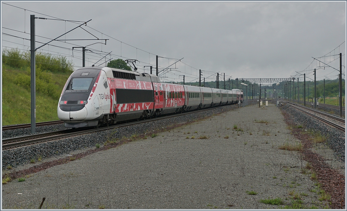 TGV Lyria 9203 from Paris to Zürich is leaving Belfort Montbéliard TGV. 

28.05.2019