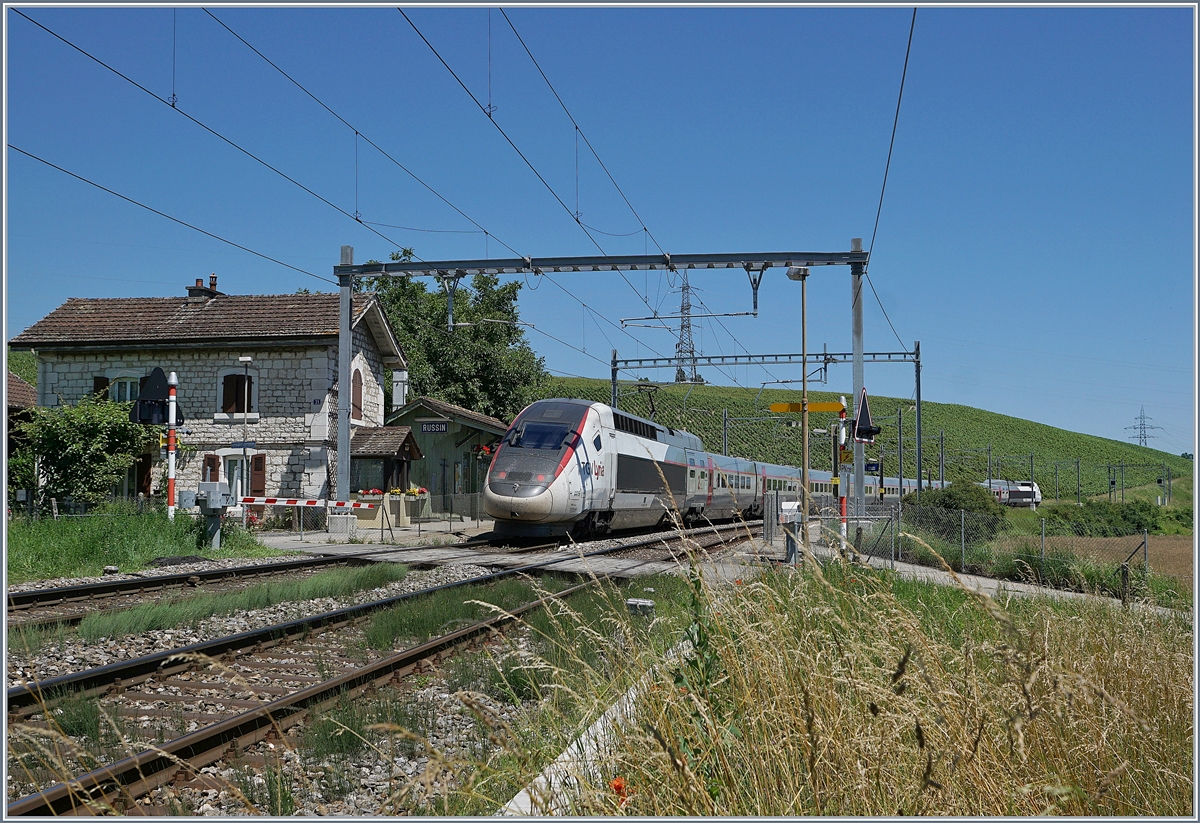 TGV Lyria Paris - Geneva in Russin.
19.06.2018