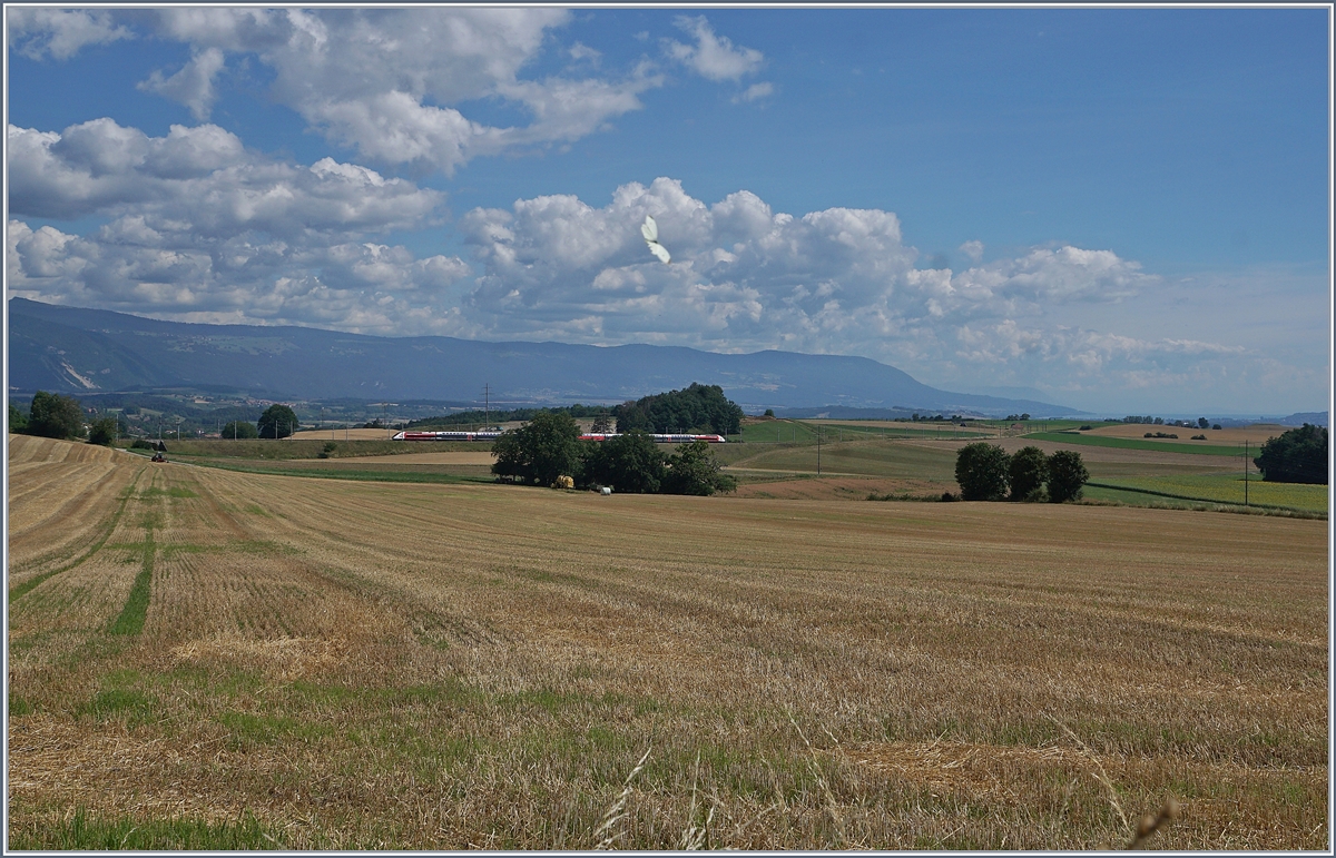 TGV Lyria Service from Paris to Lausanne near Arnex. 

25.07.2020