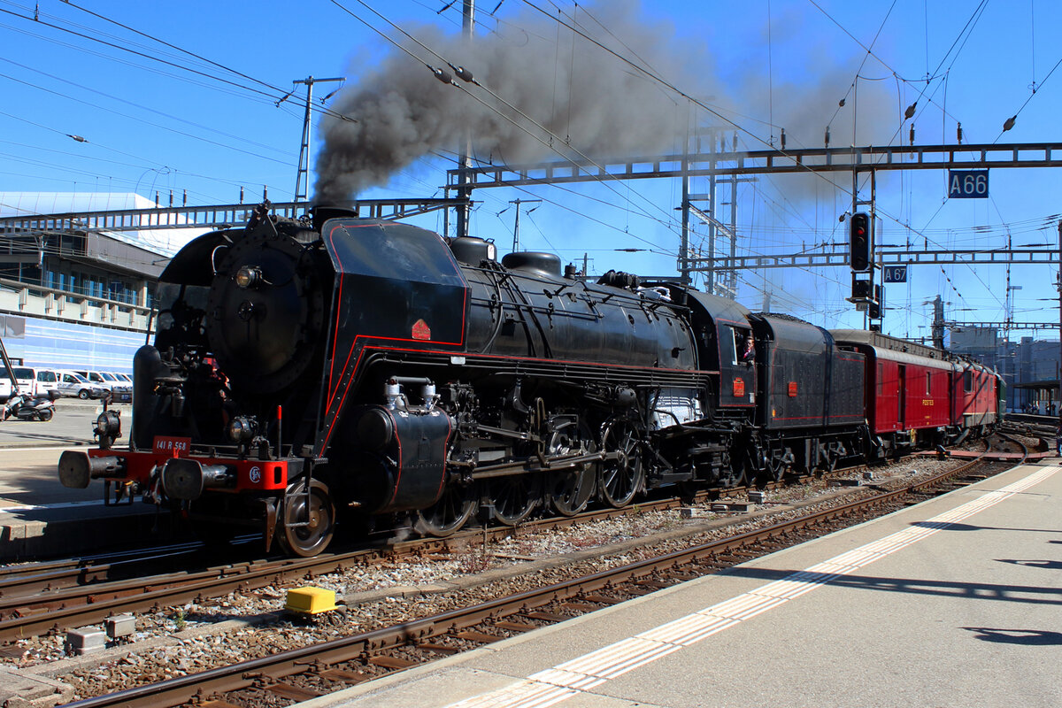 The 141R at Geneva Main Station. 08/06/2019