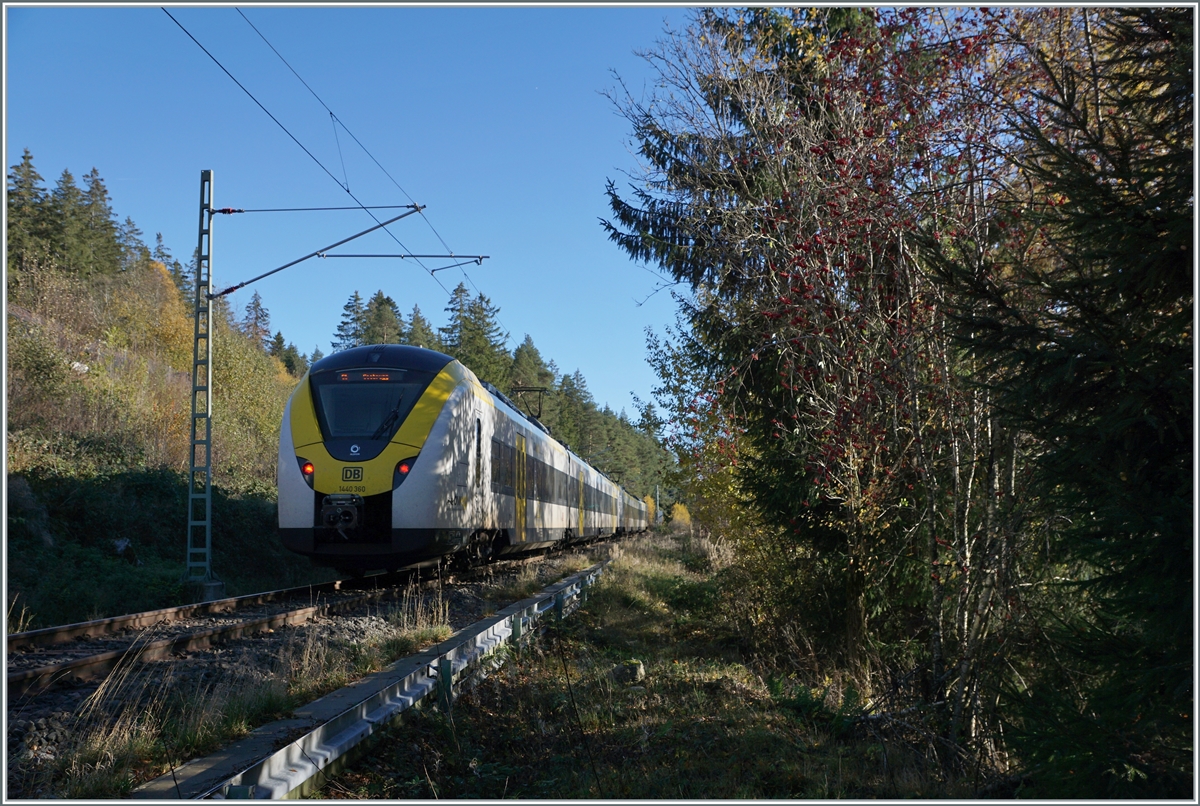 The 1440 858 and 360 in the Black Forest between Aha and Schluchsee and Aha on the way from  Breisach to Seebrugg.

13.11.2022