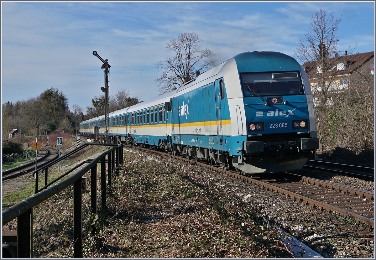 The 223 065 wiht an Alex to Lindau Main Statin in Lindau Aeschbach.

16.03.2019