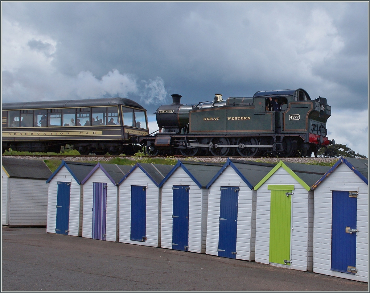 The 4277  Hercules  near Goodrington. 13.05.2014