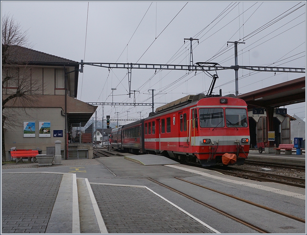 The AB BDeh 4/4 11 in Appenzell.
17.03.2018