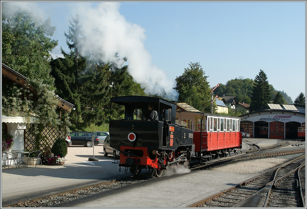 The Achenseebahn Steamer N° 2 in Jennbach. 
16.09.2011