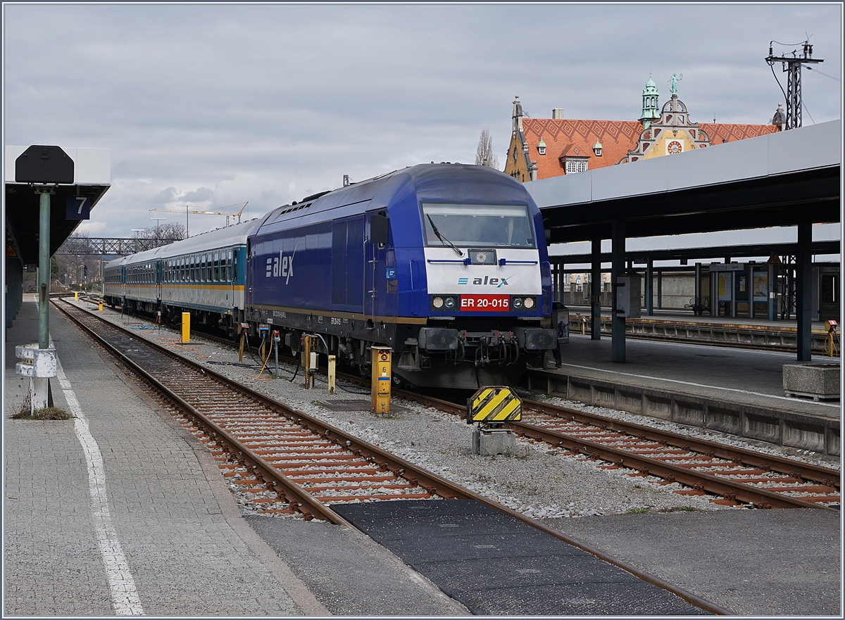 The  alex  ER 20-015 in Lindau Main Station.
16.03.2018