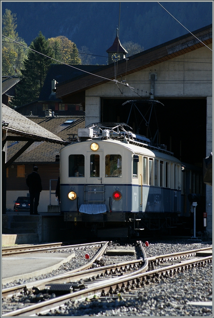 The ASD BCFe 4/4 n° 1 in Les Diablerets.
18.10.2014