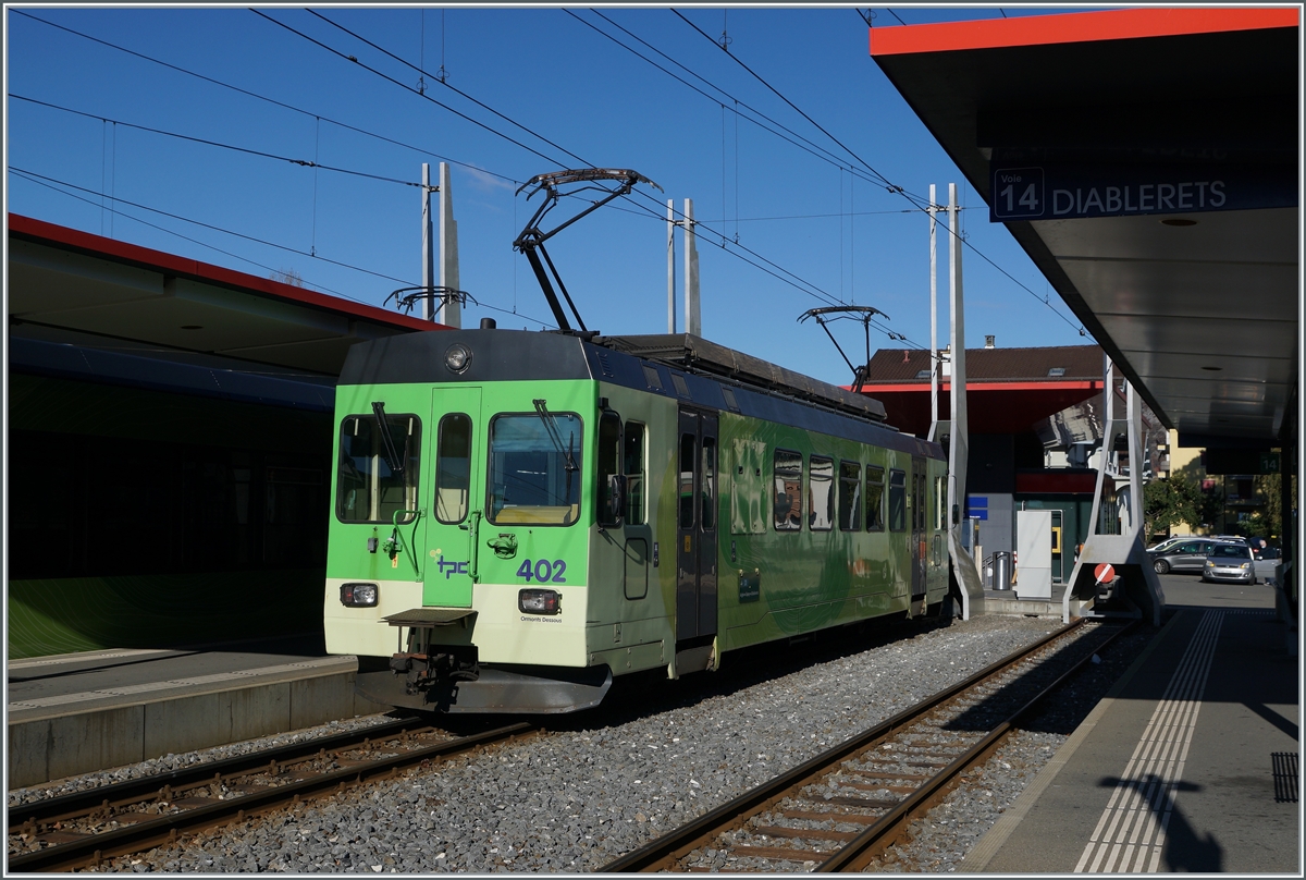 The ASD BDe 4/4 402 in Aigle. 

05.11.2021