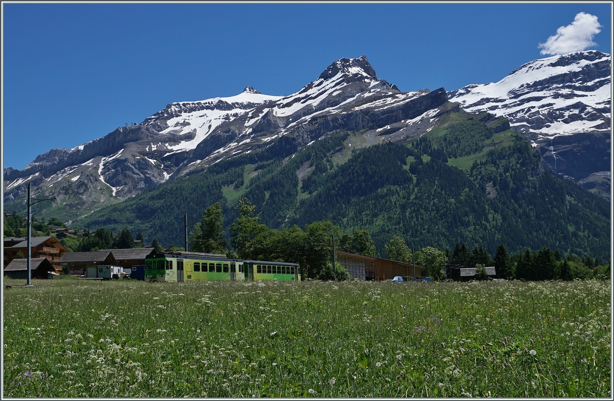 The ASD local train 441 on the way to Aigle near Les Diablerets.
22.06.2016