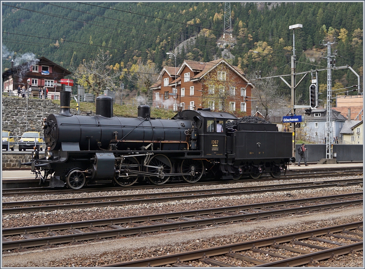 The B 3/4 1367 in Göschenen.
21. 10.2017