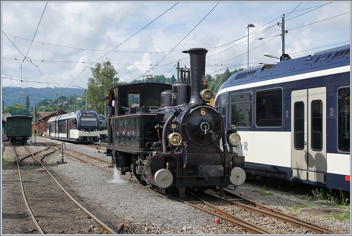 The BAM G 3/3 N° 6 in Blonay.
05.06.2017