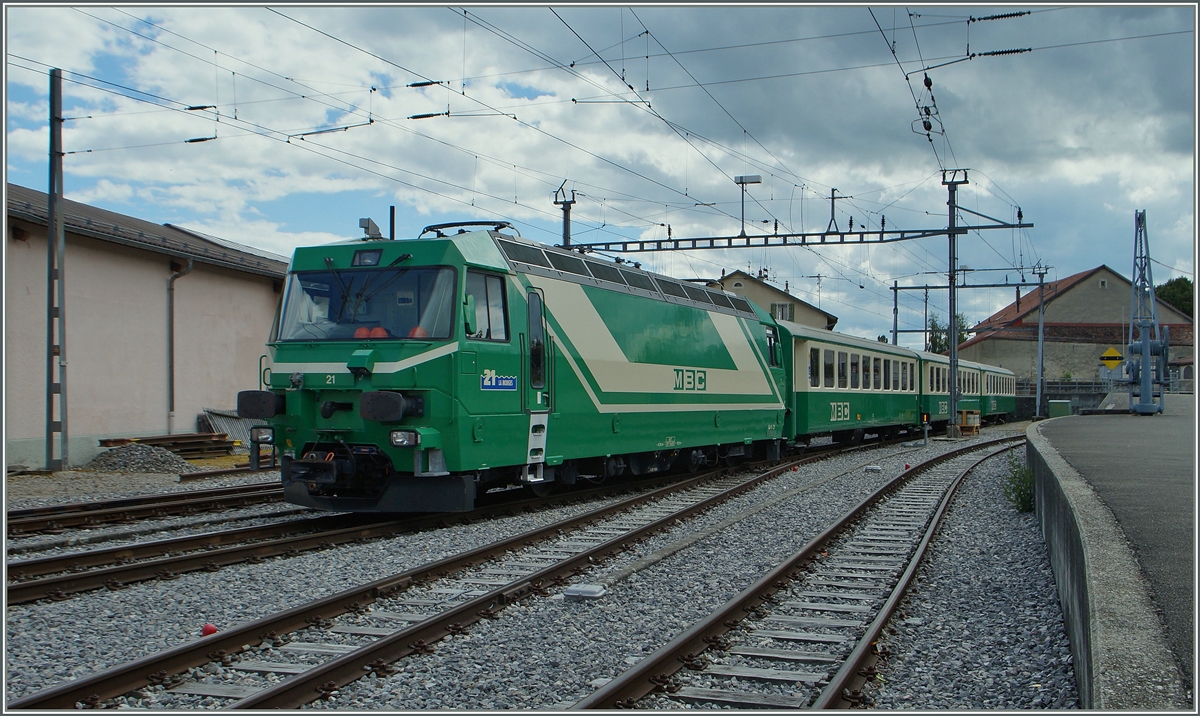 The BAM Ge 4/4 21 in Biere.
30.06.2015