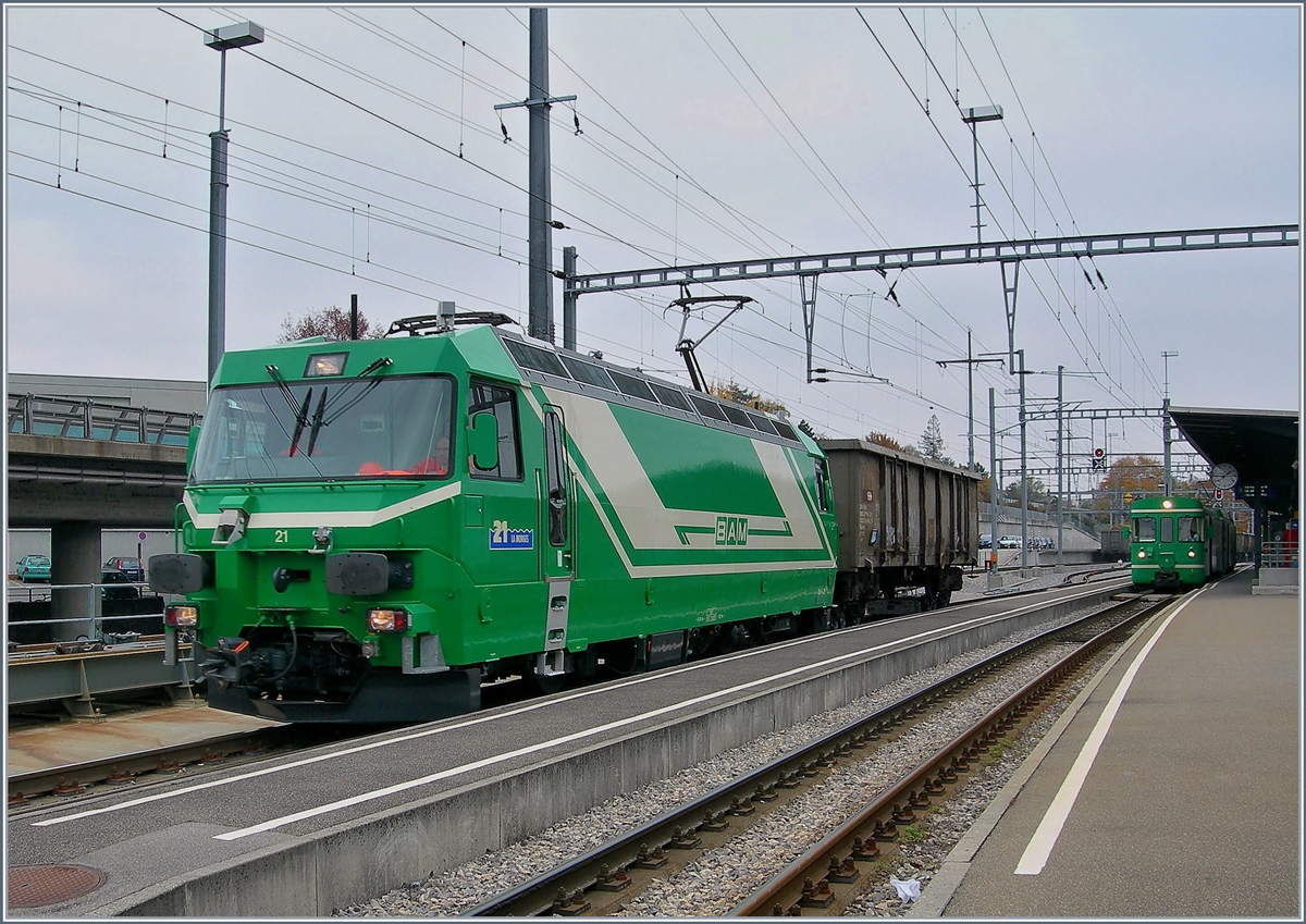 The BAM Ge 4/4 21 in Morges.
25.10.2007