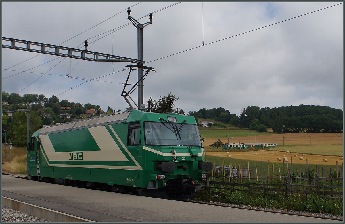 The BAM Ge 4/4 N°22 in Yens.
03.07.2014 