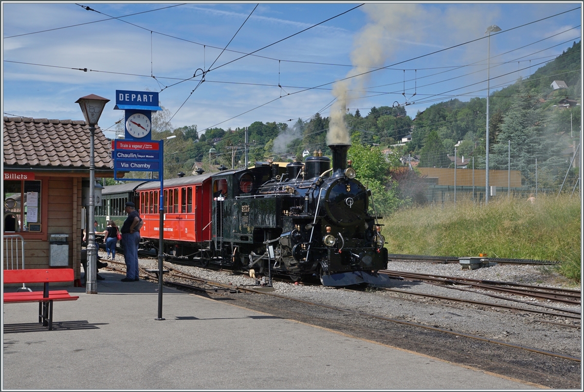 The BFD HG 3/4 n° 3 by the Blonay-Chamby Railway in Blonay. 

06.06.2022