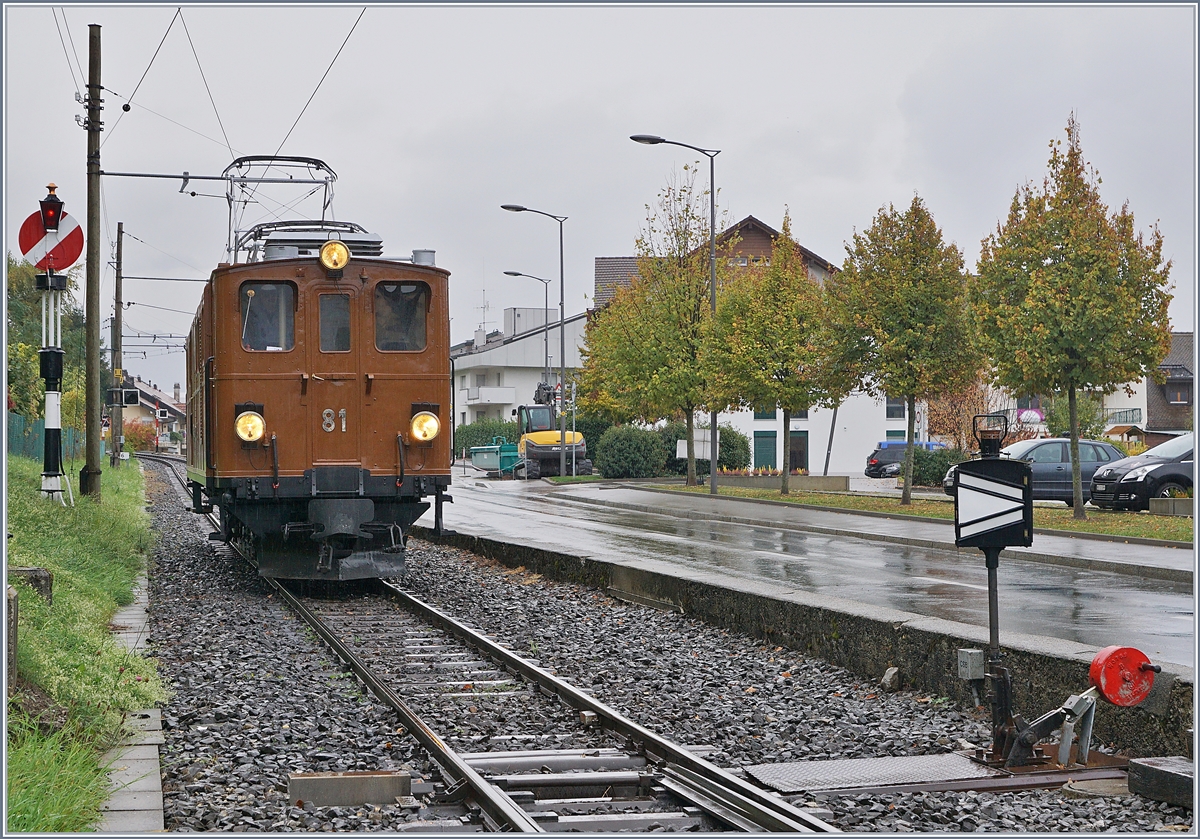 The Blonay-Chamby Bernina Bahn Ge 4/4 81 in Blonay.

27.10.2018