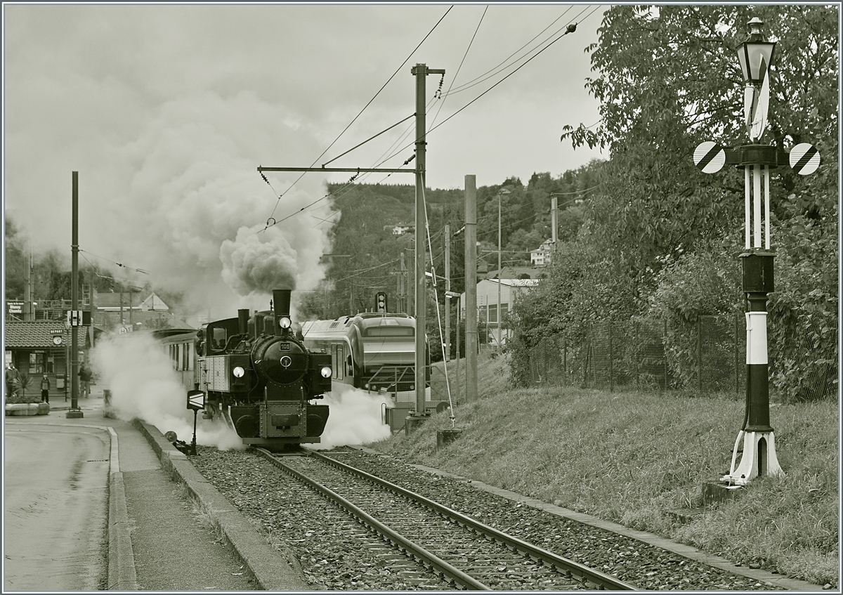 The Blonay-Chamby G 2x 2/2 105 in Blonay on the way to Chaulin.

26.09.2020