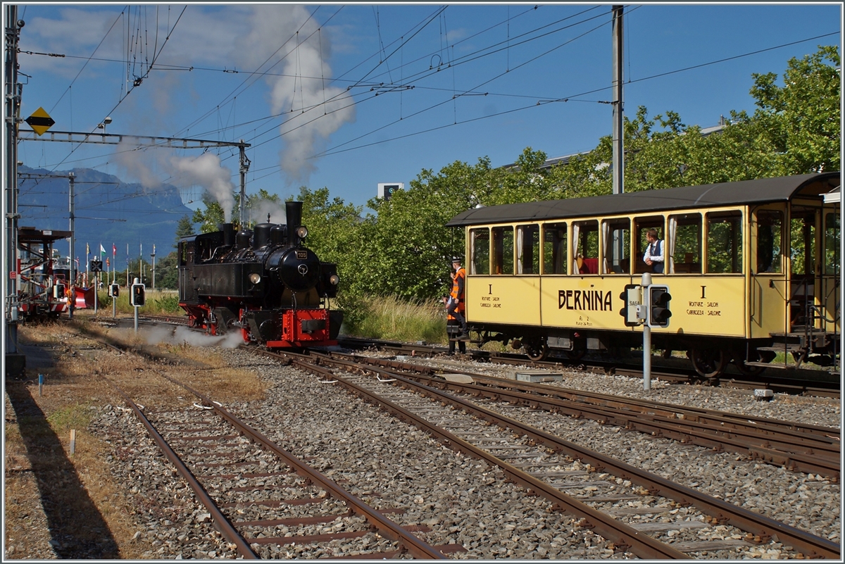 The Blonay-Chamby G 2x 2/2 105 in Vevey.

29.05.2022