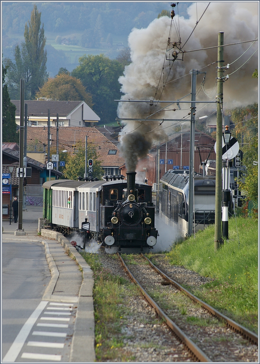 The Blonay Chamby G 3/3 N° 6 in Blonay. 

20.10.2019
