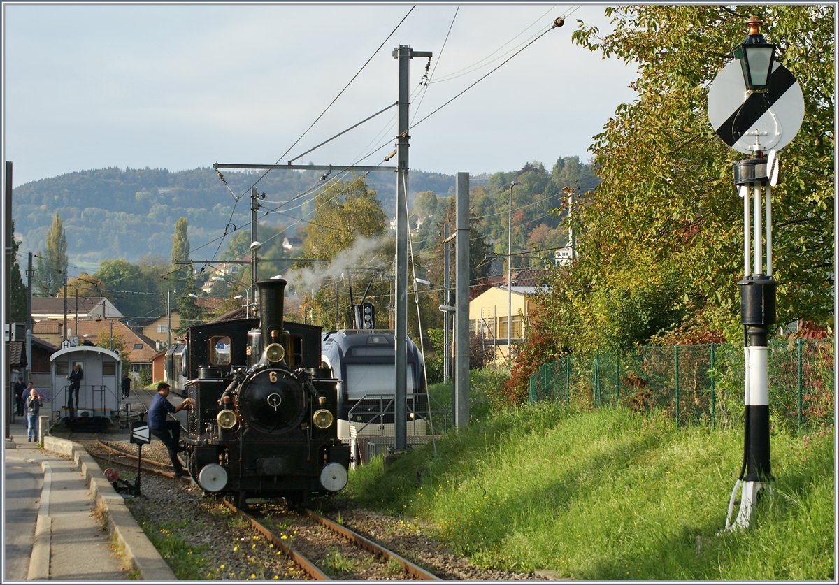 The Blonay Chamby G 3/3 N° 6 in Blonay.

20.10.2019