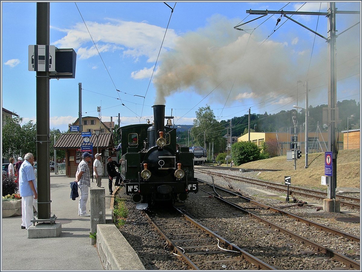 The Blonay-Chamby G 3/3 N° 5 in Blonay. 

14. 07.2019