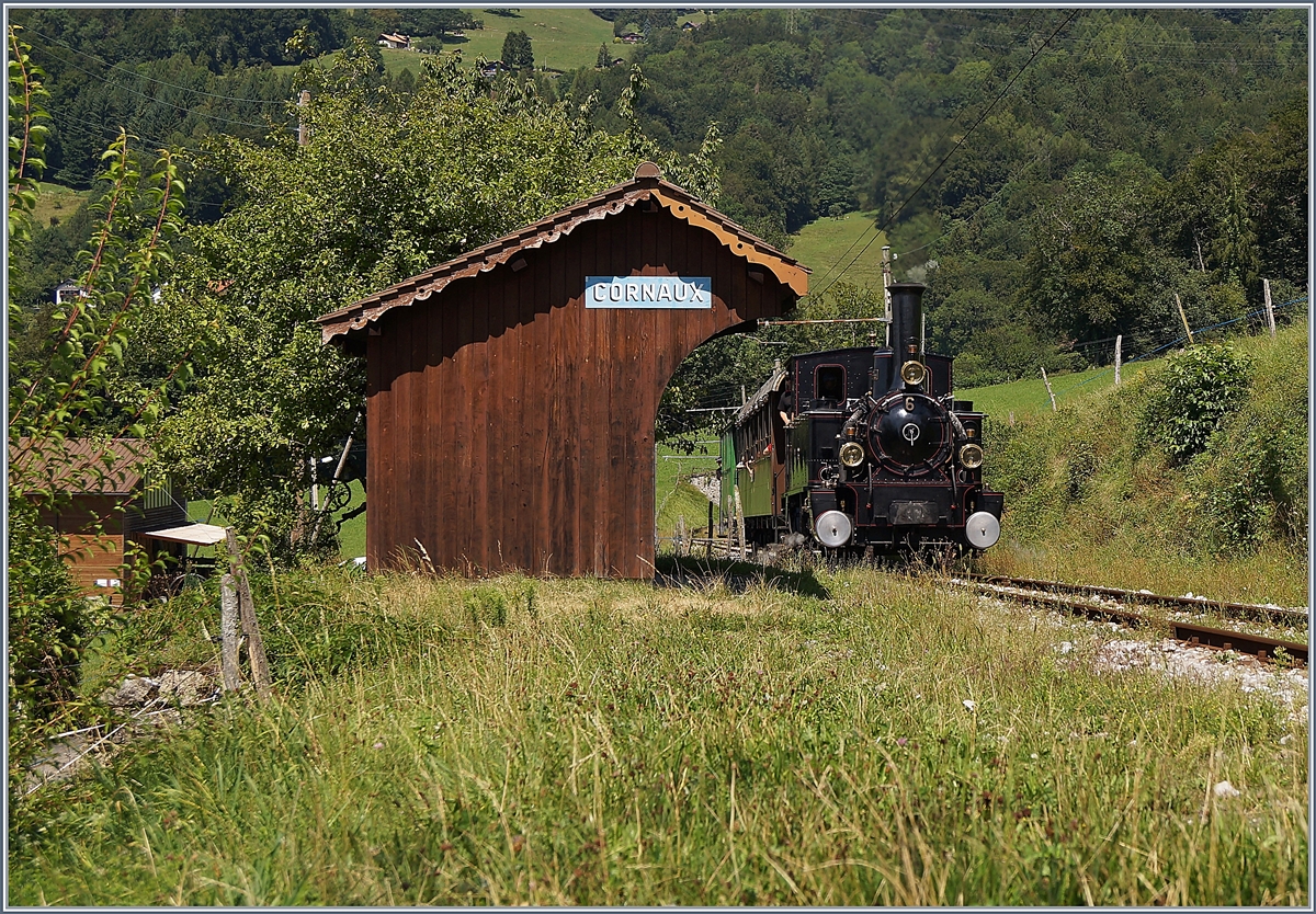 The Blonay-Chamby G 3/3 N° 6 by Cornaux.

11.08.2019