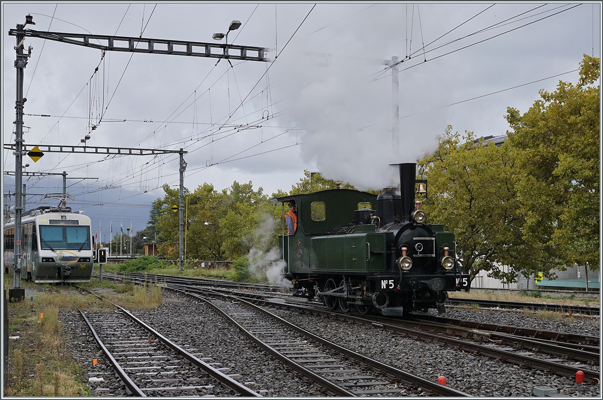 The Blonay-Chamby G 3/3 N° 5 in Vevey. 

27.09.2020