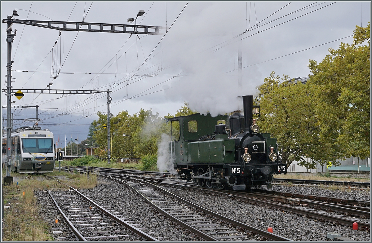 The Blonay-Chamby G 3/3 N° 5 in Vevey. 

27.09.2021