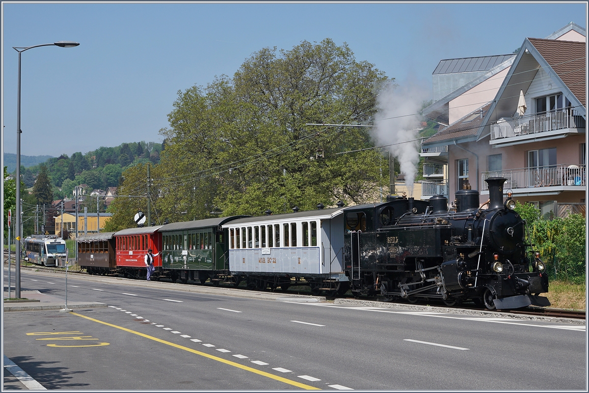 The Blonay Chamby HG 3/4 N° 3 in Blonay.
04.05.2018