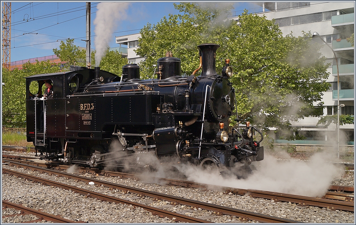 The Blonay Chamby HG 3/4 N§ 3 in Vevey.
21.05.2018
