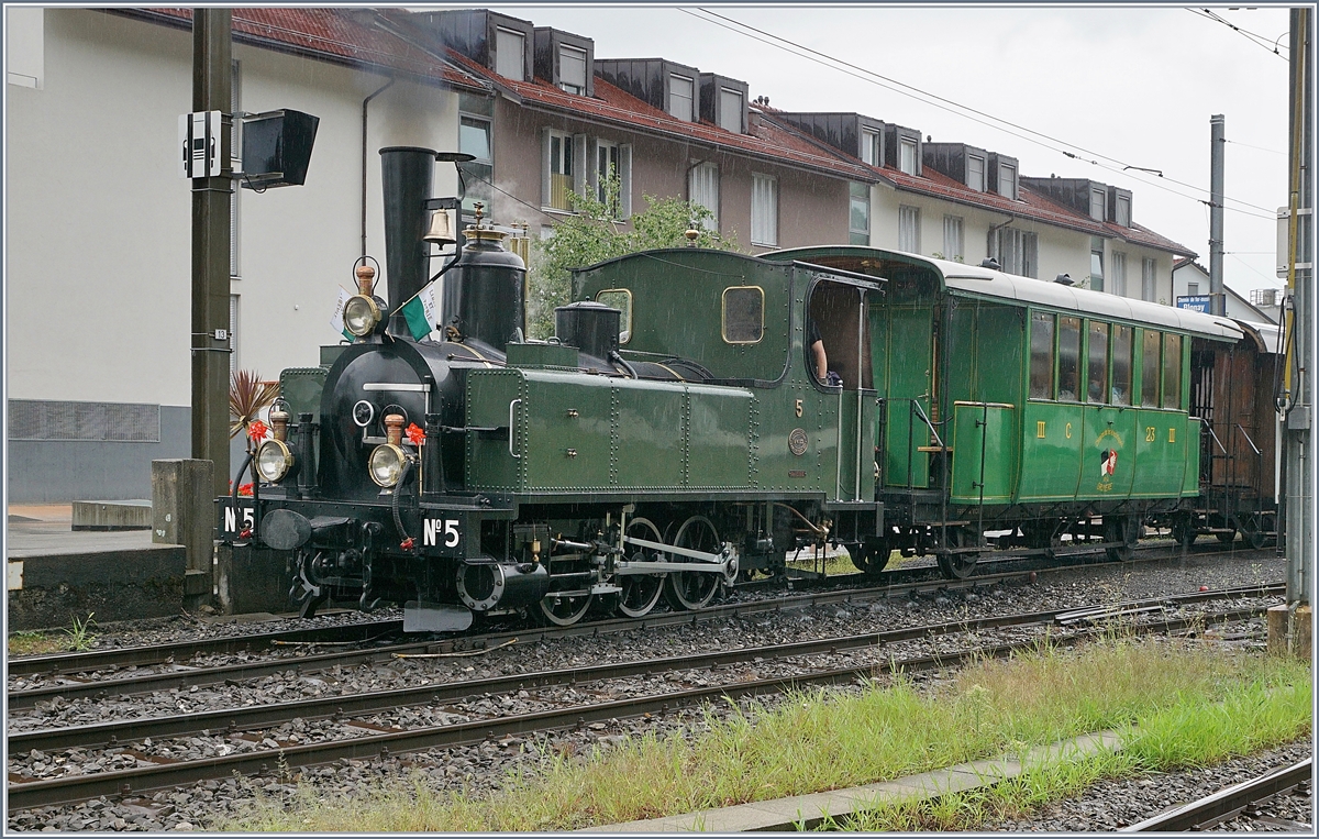The Blonay-Chamby LEB G 3/3 N§ 5 in Blonay.

02.08.2020