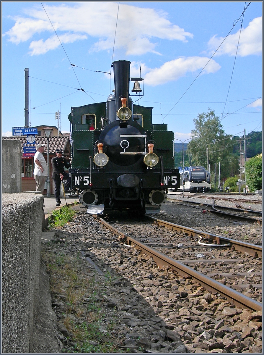 The Blonay Chamby LEB G 3/3 N° 5 in Blonay.
14.07.2019